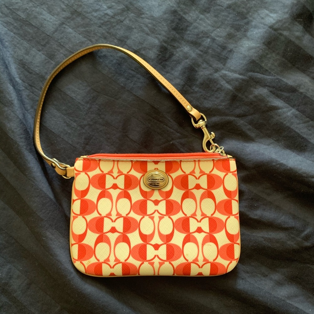 Small coach wristlet